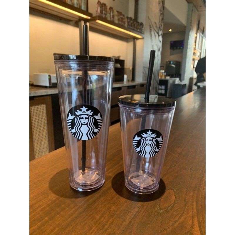 Botol minum tumbler Starbucks original Edisi Black Siren size grande &amp; trenta