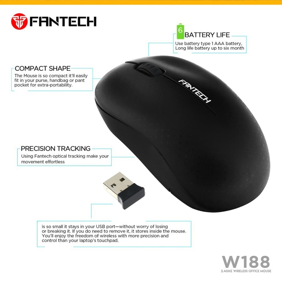 Fantech W188 / W-188 Wireless Office Mouse