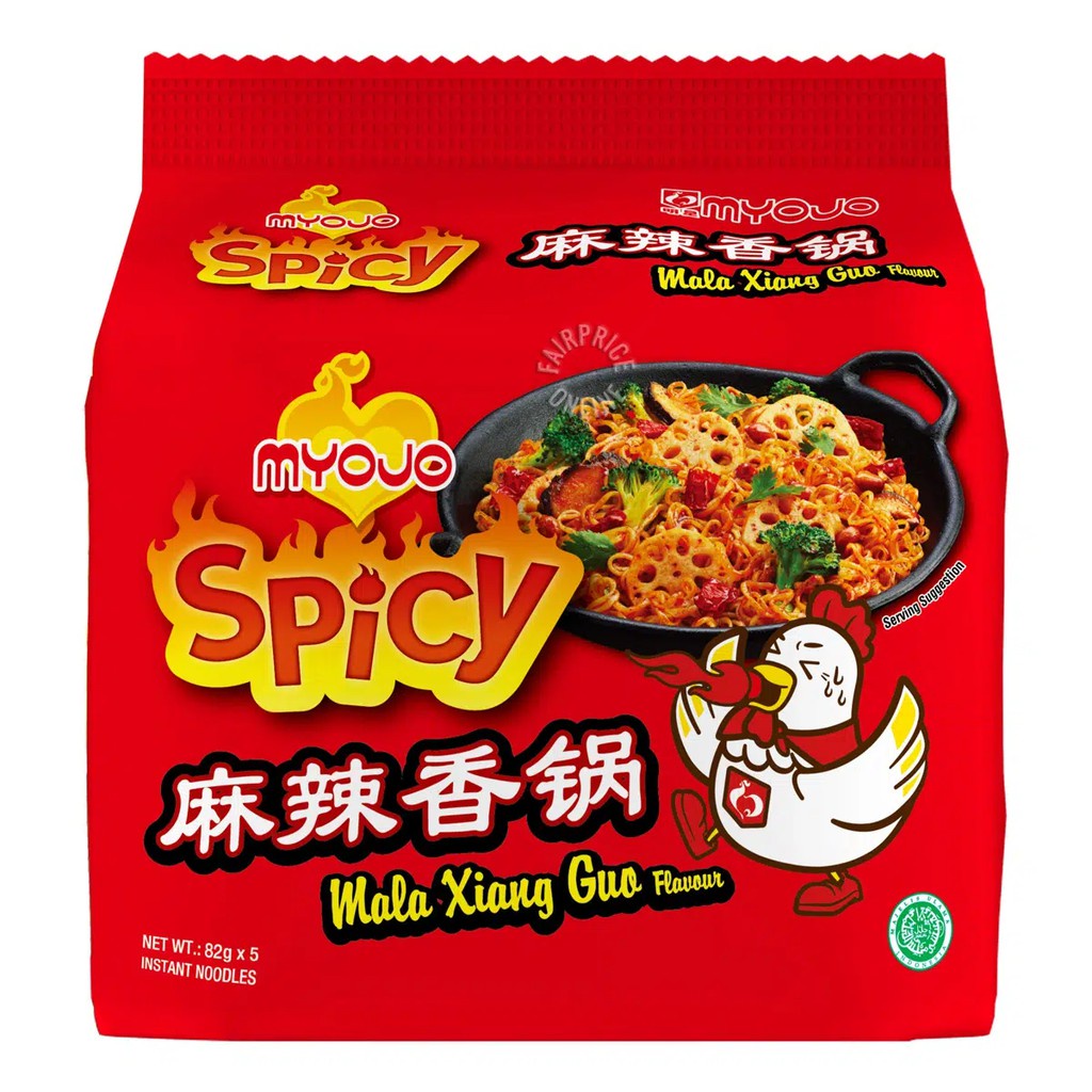 

Myojo Spicy Mala Xiang Guo Flavour Instant Noodles / Mie Myojo Spicy Mala 5 x 90 Gram