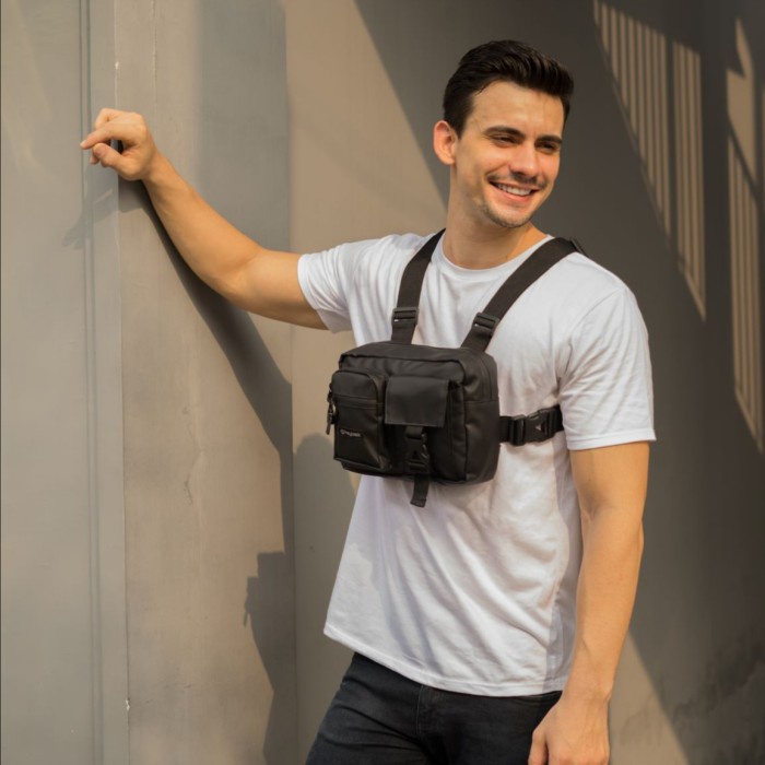 Tas Cowok Distro Best Seller Tas Pria New Arrival Tas Bahu Shoulder Bag H1U5 CHEST BAG WATERPROOF RA