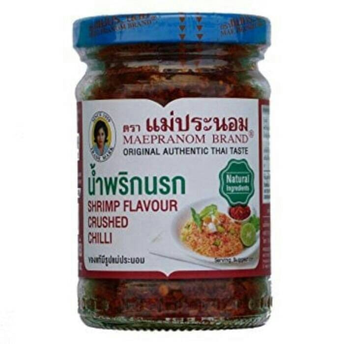 

Marhies - Mae Pranom Shrimp Flavor Thai Crushed Chili Bubuk Cabe Kering Thailand