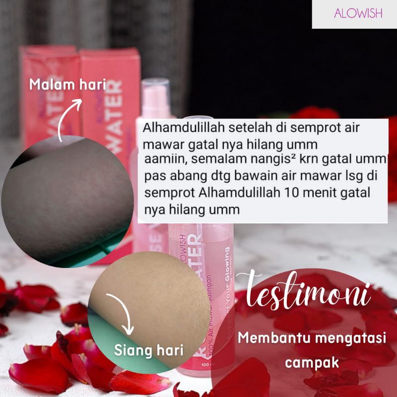 ALOWISH ROSE WATER AIR MAWAR PREMIUM BPOM NA18211208984