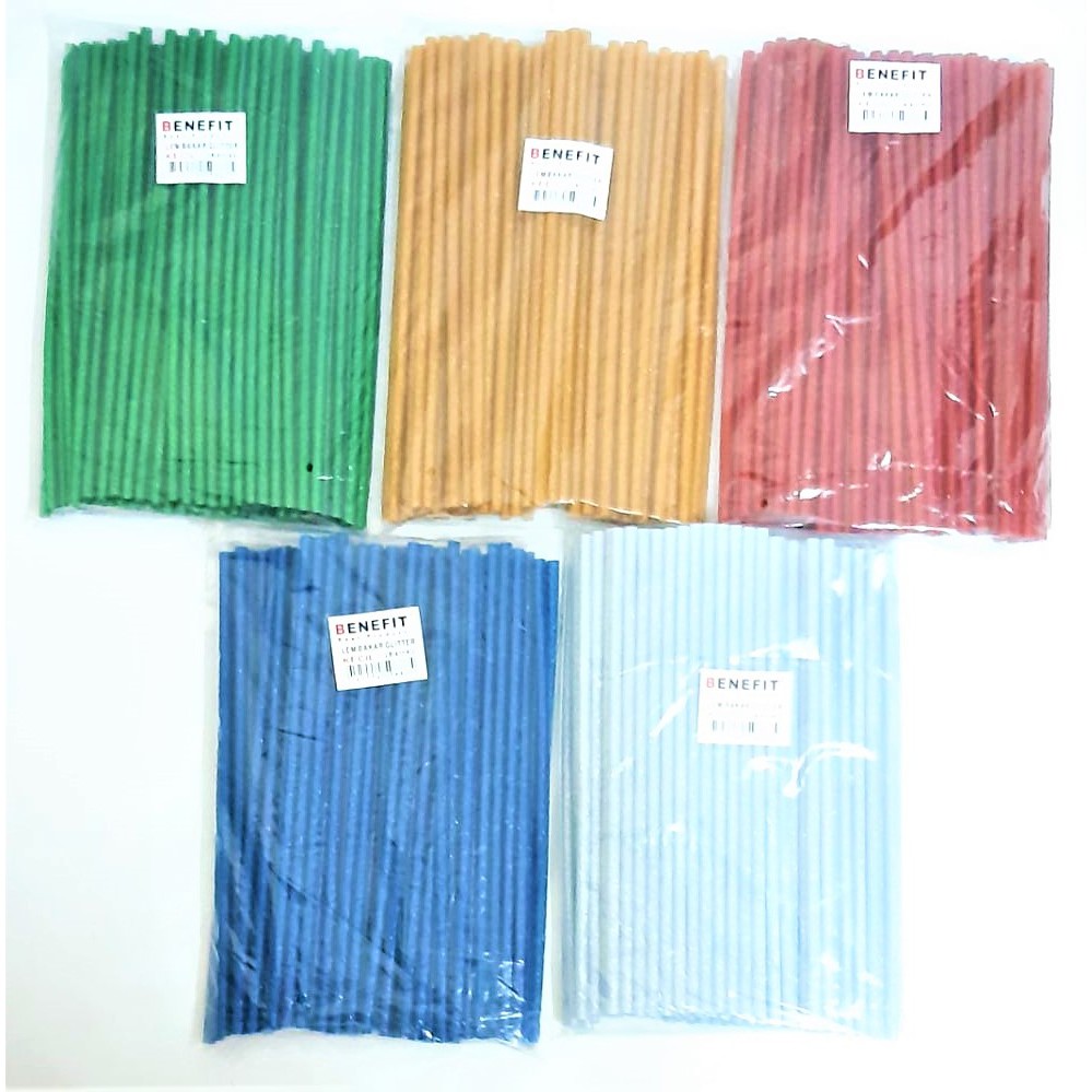 LEM BAKAR WARNA GLITER  KECIL, ISI 10 PCS GLUE GUN LEM TEMBAK WARNA WARNI 7 MM KECIL