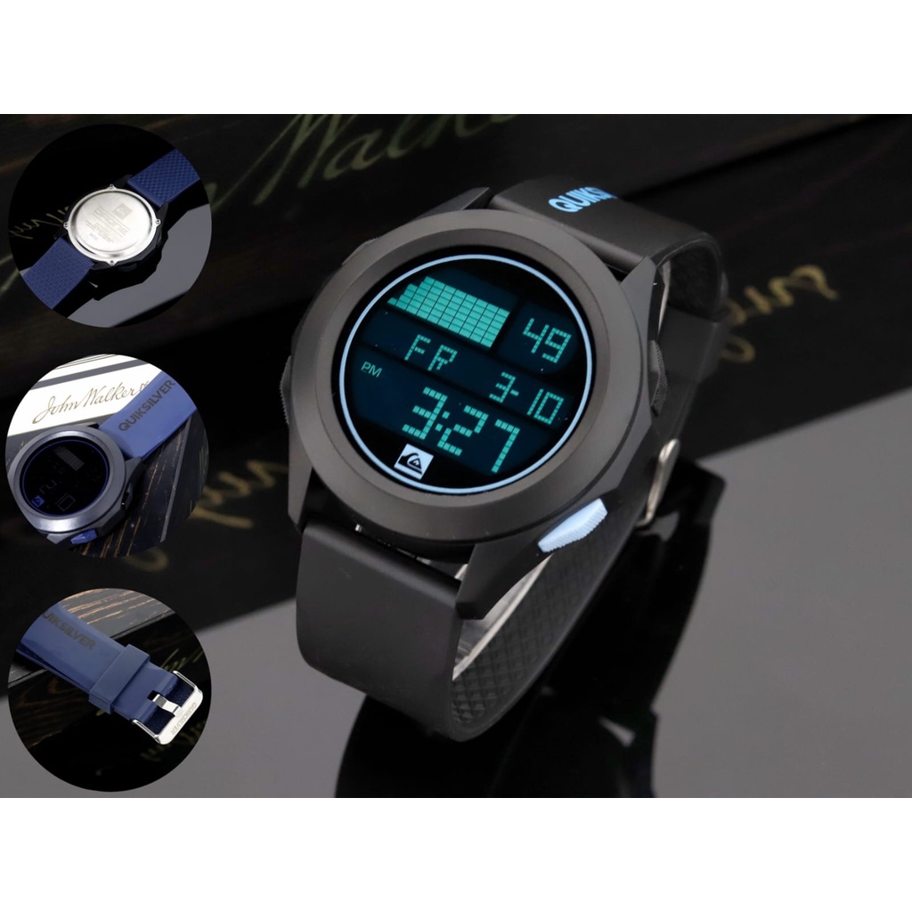 Jam tangan Sporty Quicksilver Digital Rubber Cowok