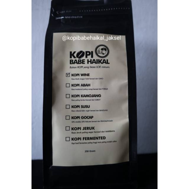 Kopi Babe Haikal Kopi Wine