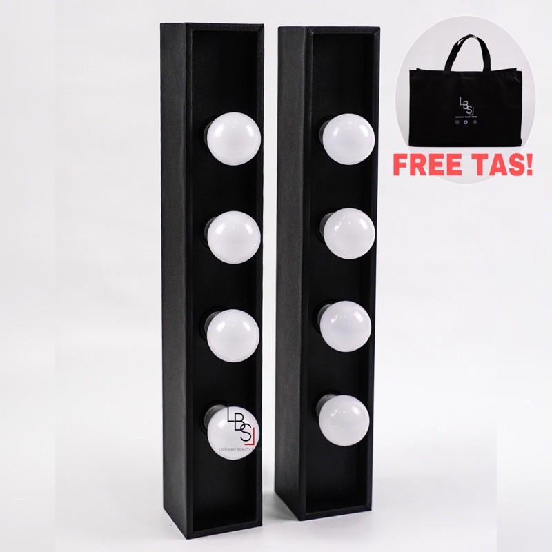 VANITY LIGHT BOX 4 FITTING/STANDING LIGHT/LIGHT BOX/LAMPU MUA/LAMPU MAKEUP