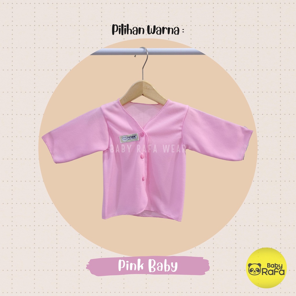 Baju Bayi Tangan Panjang BABY GIRLS Size 0 - 3 Bulan merk SNI PIP MIM - PINK SERIES-1