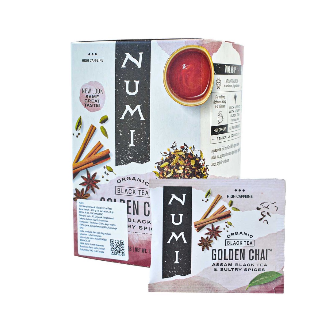 Numi Organic Golden Chai Tea 1 Sachet