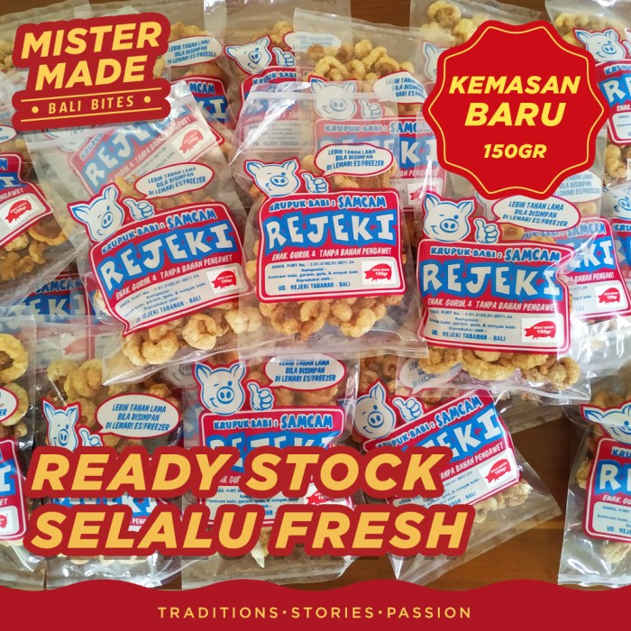 

TERBARU Krupuk Babi Rejeki Kulit / Samcam Babi 200gr - Kulit 150gr