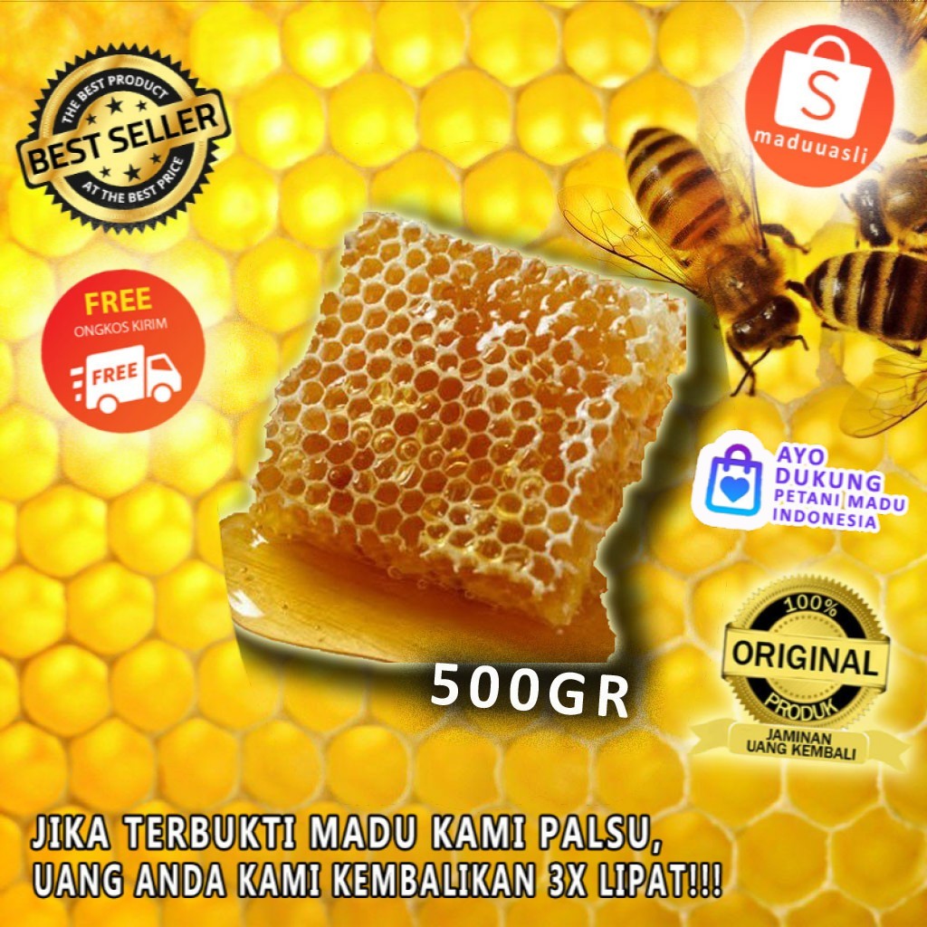 

Madu Sarang Apis Melifera Madu Uray 500 gr - PREMIUM