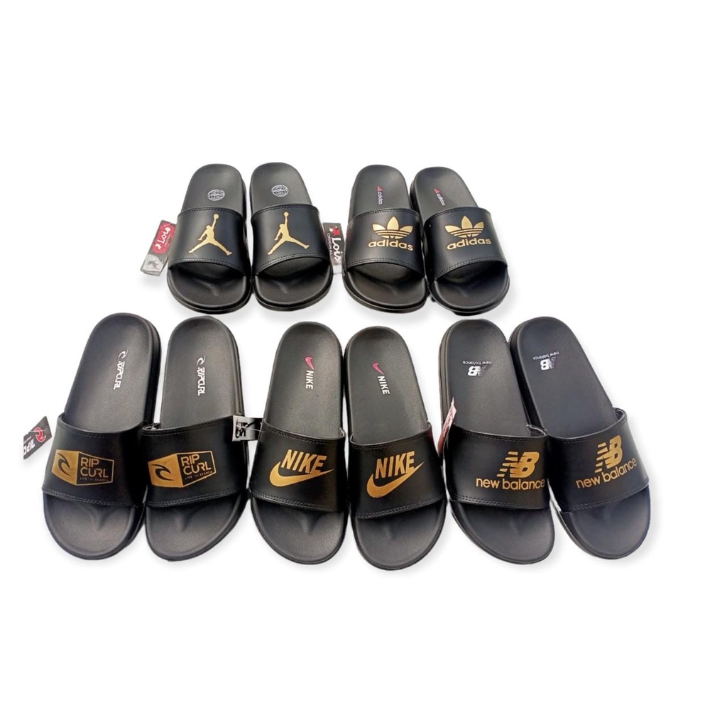 Sandal Slop Classic Slide Sport Hitam Sandal Casual