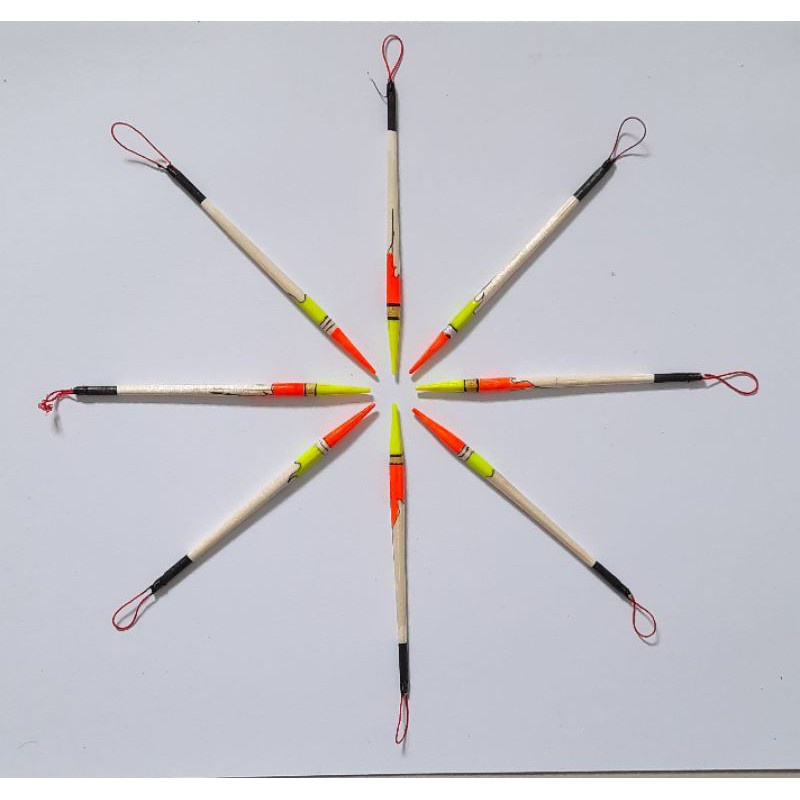 Pelampung pancing jarum motif 8 cm untuk mancing ikan mas terlaris termurah