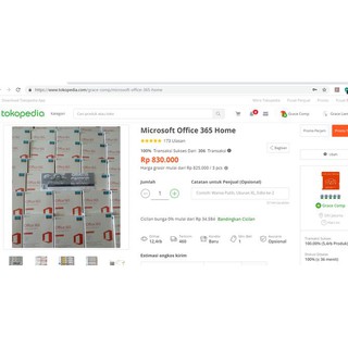 Microsoft Office 365 Home Subcription - 5 users - Asli