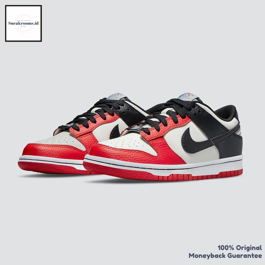 Sepatu Sneakers / Nike Dunk Low EMB 75th Anniversary Chicago Bulls / Original 100%