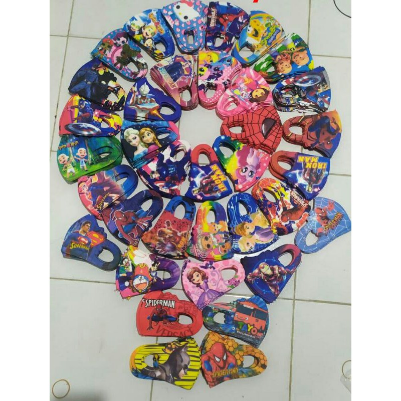 masker scuba anak karakter