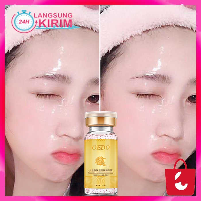 [Terbukti Alami] OEDO Rose Emulsion Serum Wajah Glowing Pemutih Anti Kerut Pelembab Wajah