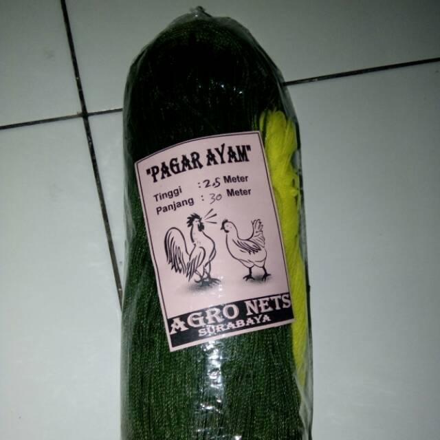 Jaring ayam serbaguna 2,5m x 30m 4inch, jaring pagar ayam, jaring tanaman, jaring kebun, jaring bebe