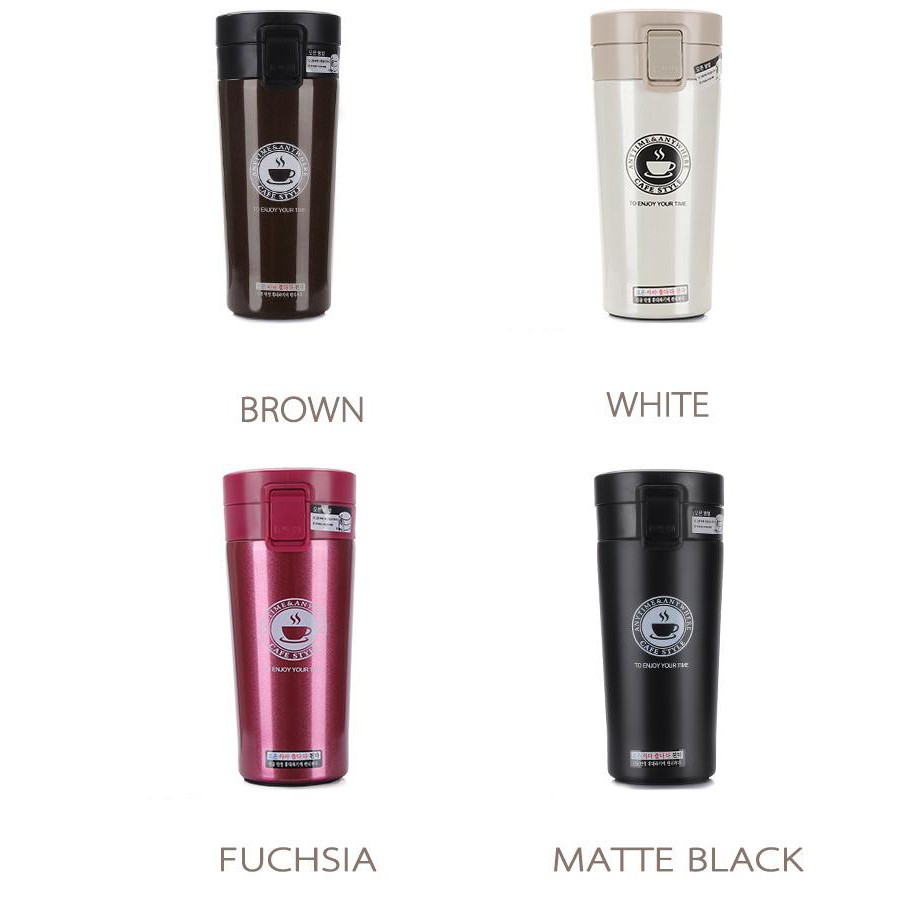 TERMOS KOPI/ TRAVEL MUG COFFEE TAHAN AIR PANAS &amp; DINGIN VACUUM COFFEE CUP B46 STAINLESS STEEL