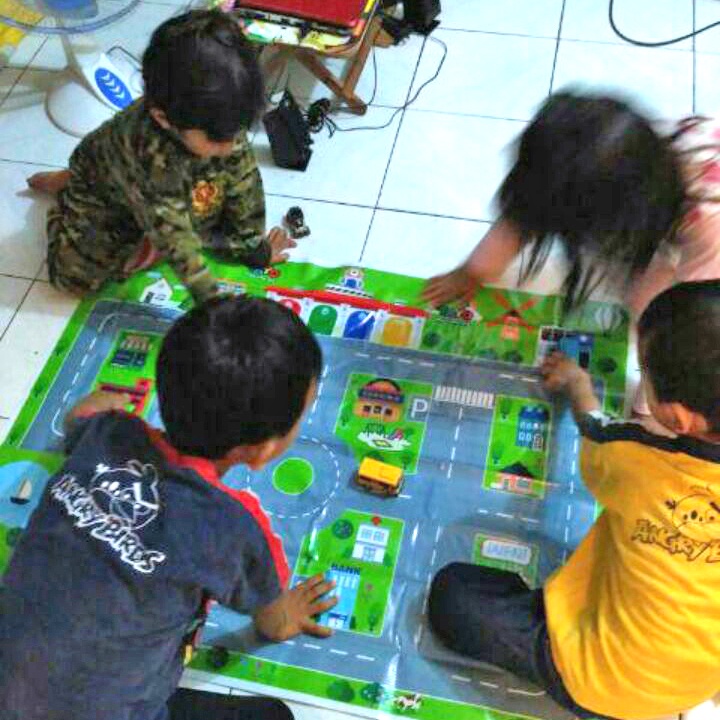 Mainan Anak Edukatif Playmap Jalanan Mainan Bus Tayo