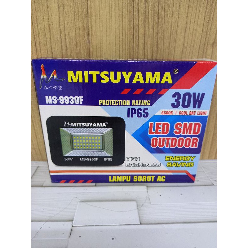 LAMPU LED SOROT AC MITSHUYAMA 30 WATT MS-9930F IP65 ORIGINAL