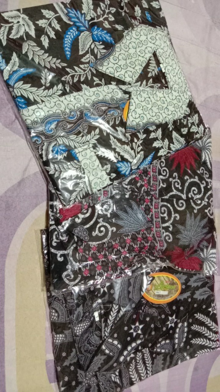 Bswart Batik Hrb026 Kenongo Hem Pendek Padi Pekalongan M L Xl Batik Pria Murah Modern Grosir