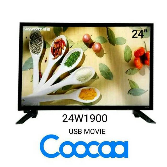 Tv led 24" coocaa 24w1900 - led tv kecil 24inch