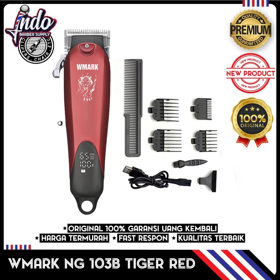 Hair Clipper Wmark Ng-103 Original Mesin Cukur Rambut Cordless cas