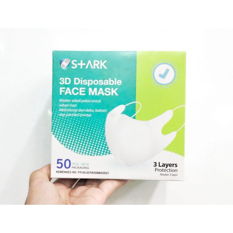 Masker Duckbill Stark Putih 1box Isi pcs Shopee Indonesia