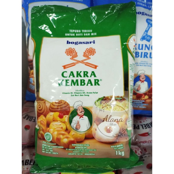 

Terigu Cakra kembar 1kg protein tinggi