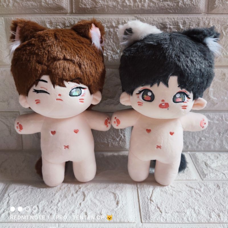BJYX Bao Mihua & TaoTao Naidong 20cm fat body doll Xiao Zhan Wang Yibo Yizhan CP BJYXSZD