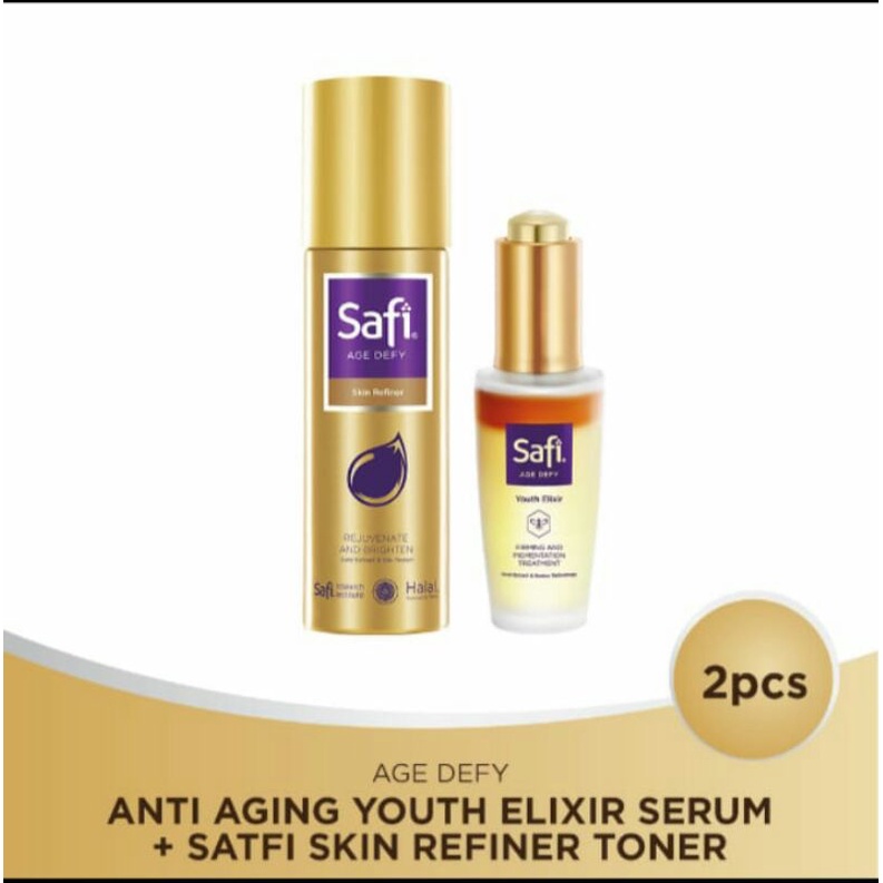 [GROSIR] safi age defy paket isi 2  Ad skin refiner /  Ad youth elixir 29 g