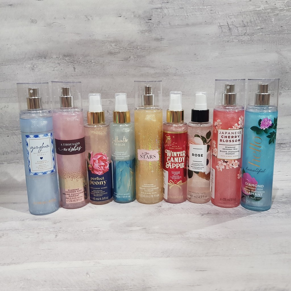 BBW Body Mist Shimmer glitter InThe Stars/Bath And Body Works Body Mist SHIMMER/body mist bling blin