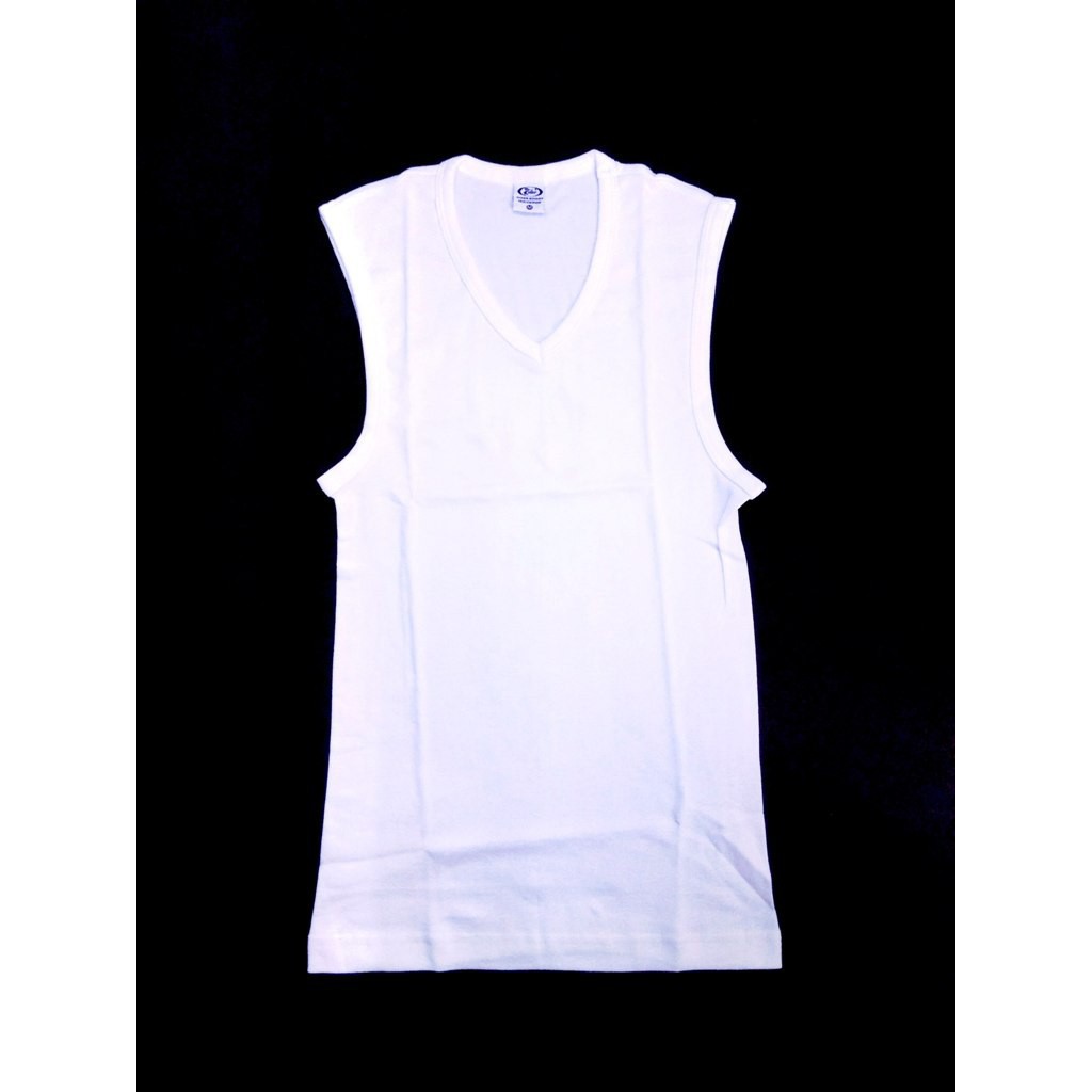 Kaos Sleeveless RIDER V-NECK R 226 PUTIH ISI 1Pcs