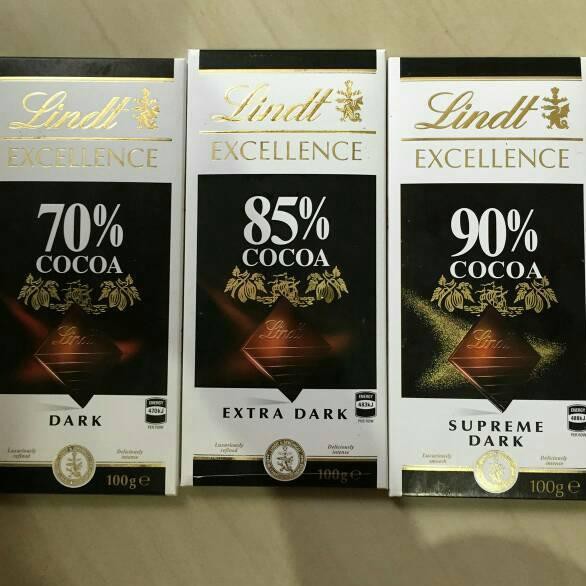 

[KODE BARU 4] ORIGINAL Lindt Excellence 90% Cocoa Dark 70% 85% 95% Chocolate Coklat Diet Keto TERLAR