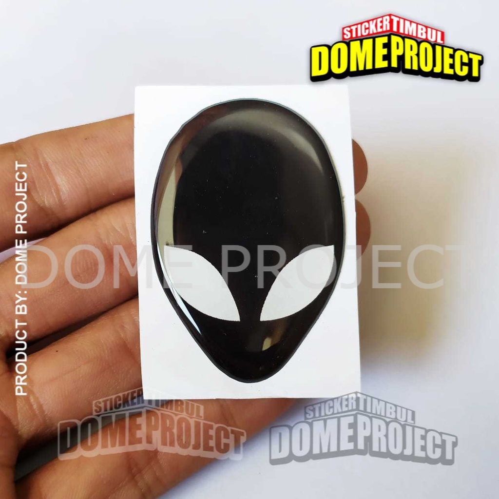 STIKER MOTOR ALIENWARE HEAD STIKER RESIN TIMBUL AKSESORIES PC GAMING STIKER RESIN LENTUR