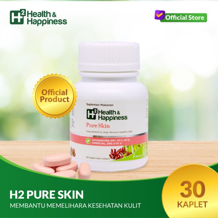Kesehatan - H2 Pure Skin - Suplemen Kesehatan Kulit H2 Health & Happiness