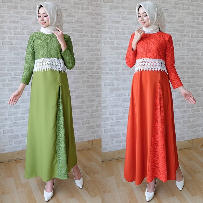 Gamis Brukat Diva Maxi Dress busui