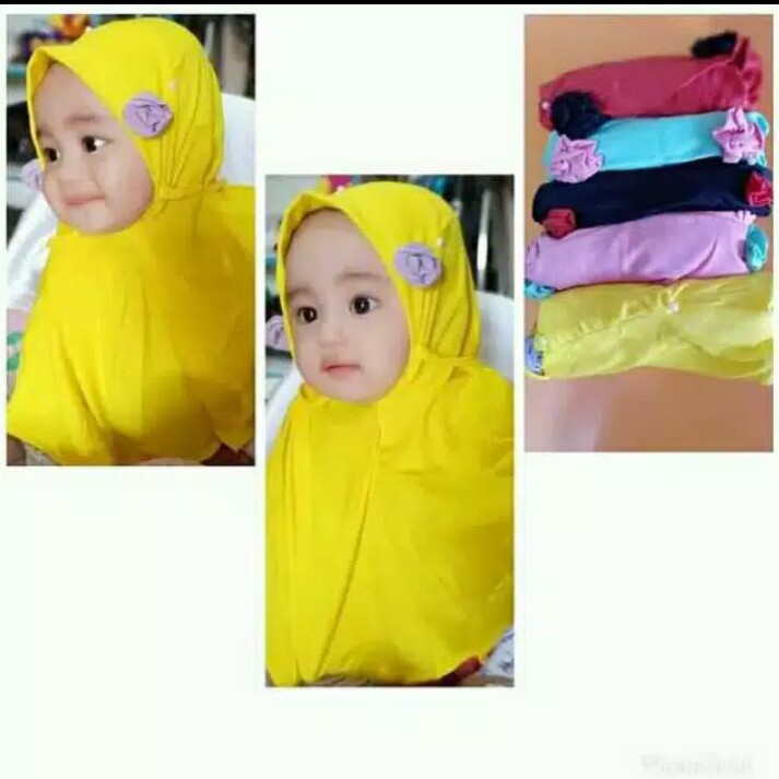 jilbab anak bayi BUNGA SISI MARIYAM