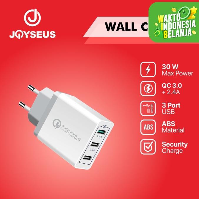 Terbaik Joyseus Fast Charging Charger 3 0 Original Quick Charger Cl0010 Putih Shopee Indonesia