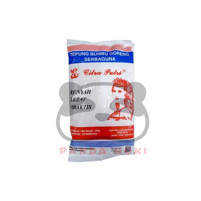 

Tepung Citra Putri 250 gr HALAL / Tepung Bumbu Goreng Ayam Serbaguna