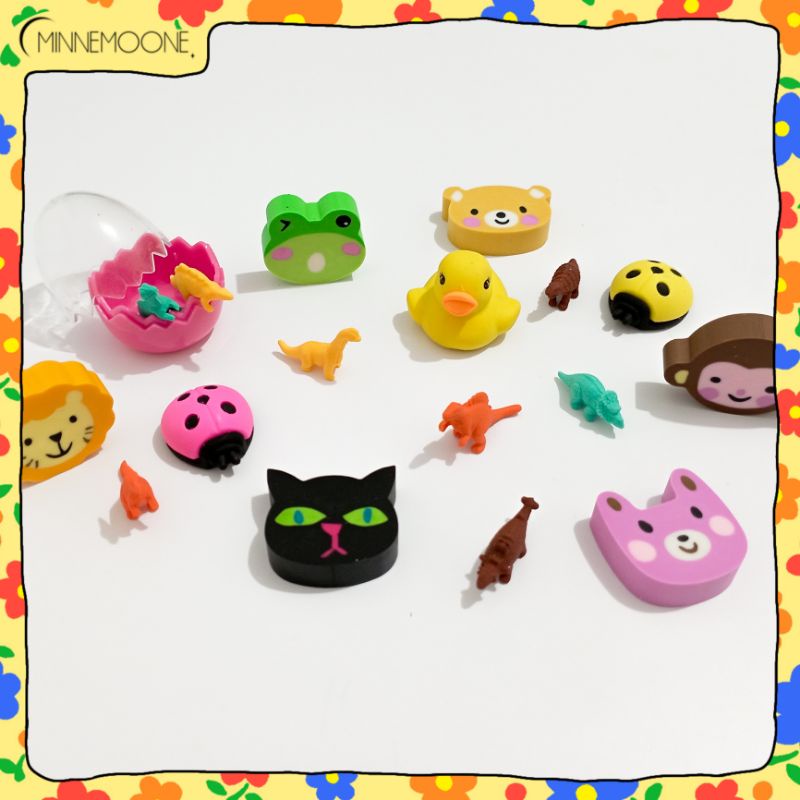 

[MinneMoone] penghapus pensil / stip karakter lucu : seri hewan