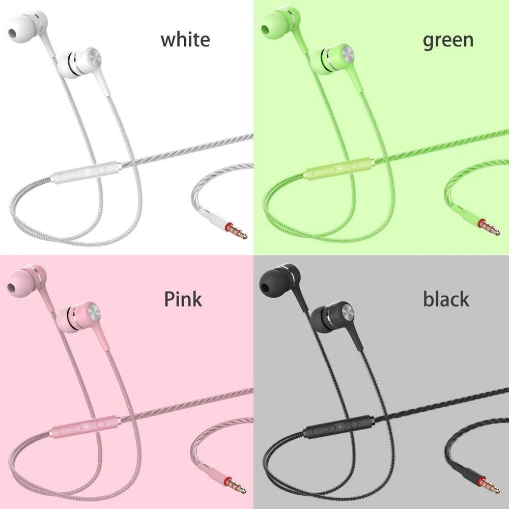 S12 Earphone in Ear Subwoofer Super Bass Dengan Kabel Jack 3.5mm + Mic Built-in