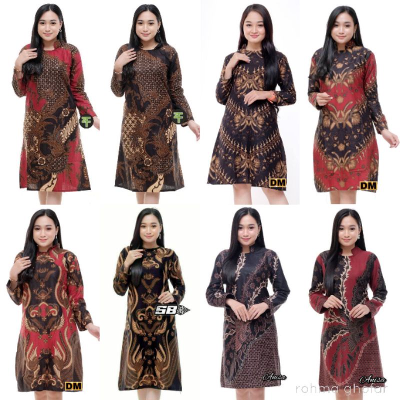 Terlaris SERUT GENES JELITA TUNIC NAVBOR YELBOR WHITBOR CREAMBOR TUNIK BATIK MODERN HRB030 DOLBI DOB