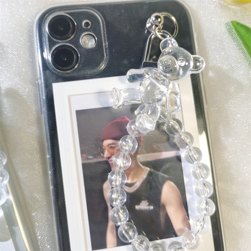 Soft Case Pelindung Transparan Dengan Gantungan Butterfly Untuk IPhone 14 6 S 7 8 SE 2020 7P 8Plus X XS XR 11 12 13 Mini Pro Max