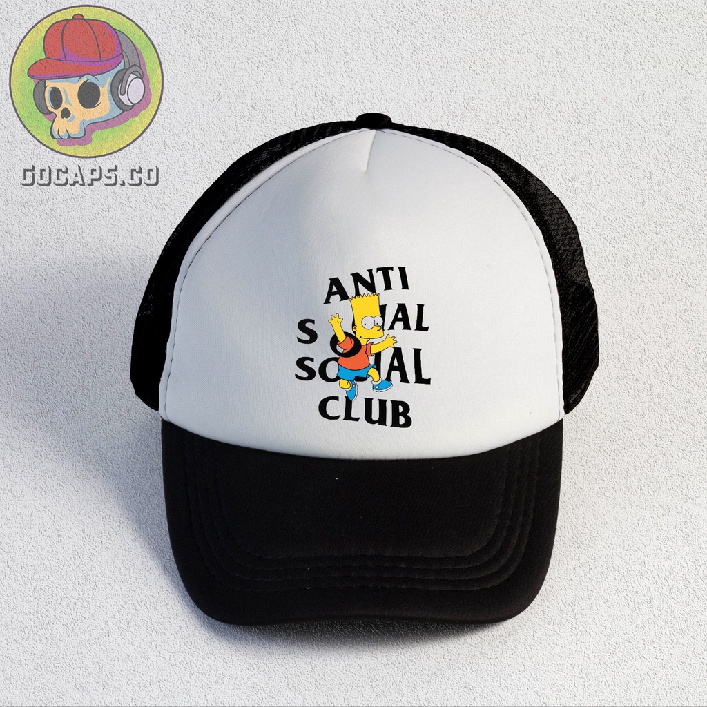 Anti Social Club | Trucker Hat | Topi Pria | Trucker | Baseball | Brand | Topi Jaring | Gocaps