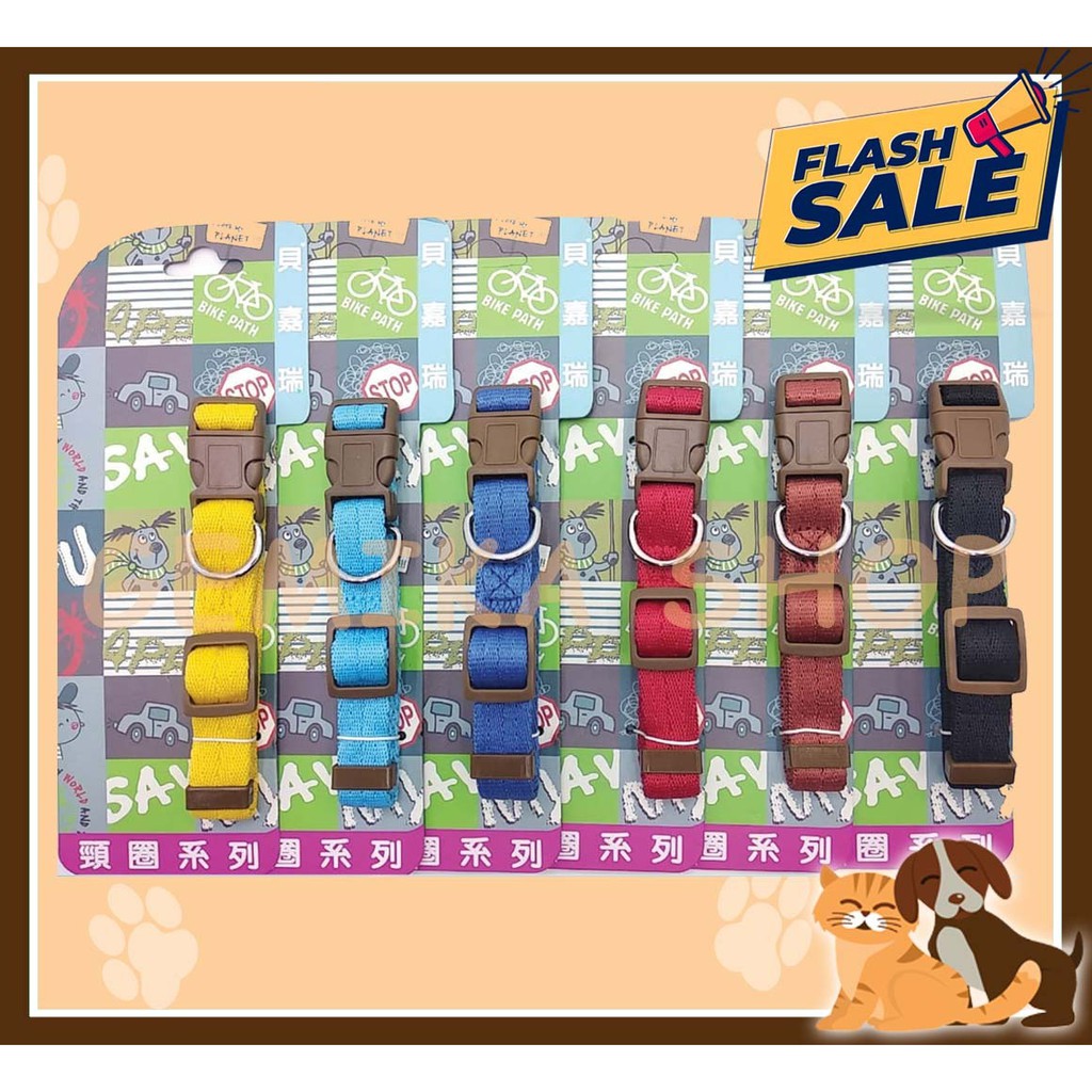 KALUNG ANJING KUCING PURE NYLON COLLAR [ANJING-KUCING] -CP2