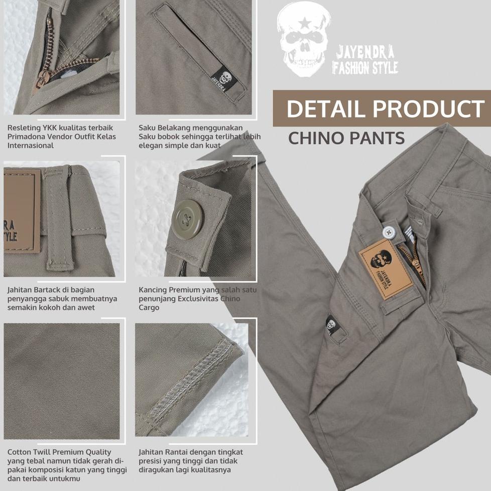 [KODE PRODUK B7M0K3499] Celana Panjang Pria Clana Chino Chinos Cino Cinos Long Pants Cardinal Slim f