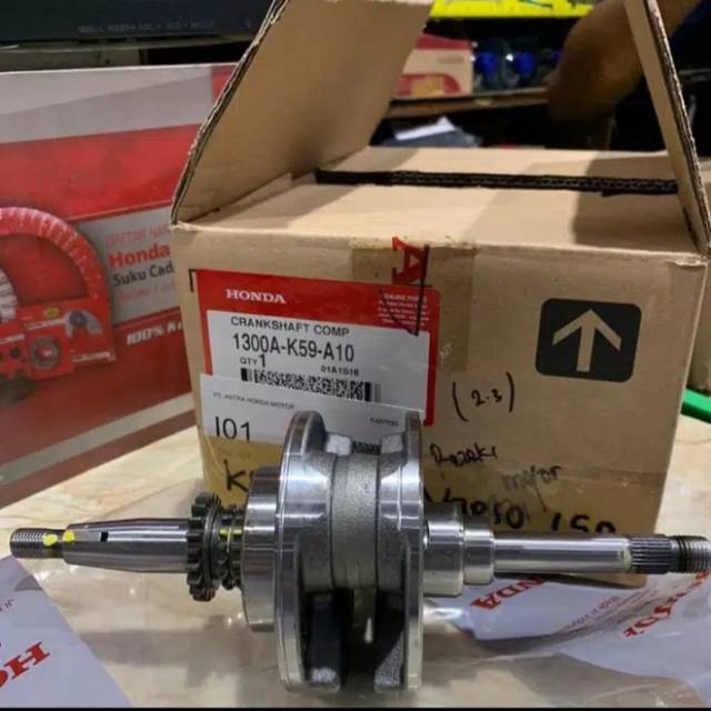 1300A-K59-A10 HGP AS KRUK CRANKSHAFT STANG SEHER ASSY HONDA VARIO 150 ESP 1300AK59A10 13000 K59 A10 