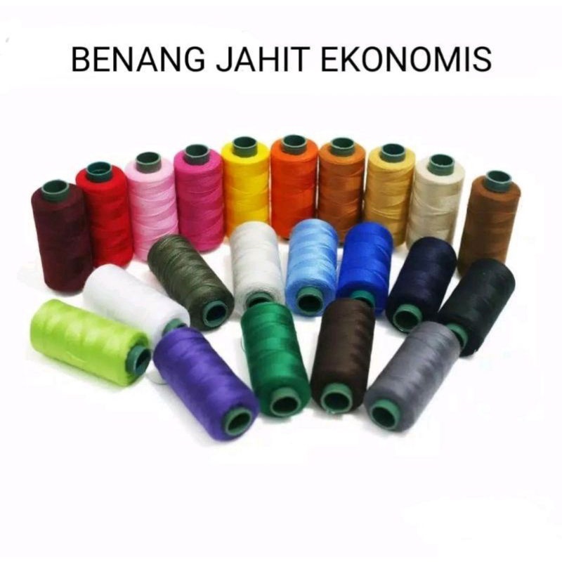 BENANG JAHIT / BENANG PUTIH / BENANG HITAM / BENANG WARNA