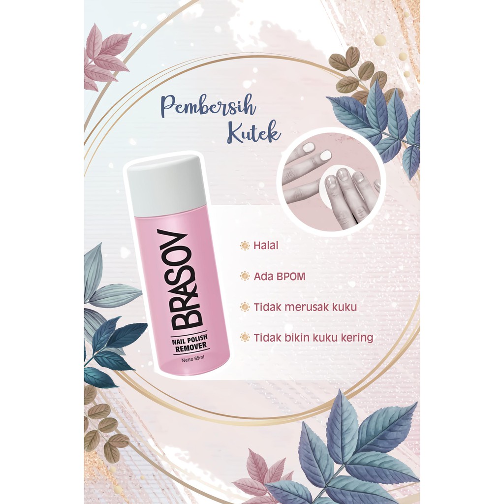 Pembersih Kuter Kuku Brasov Remover Nail Polish 65 ml